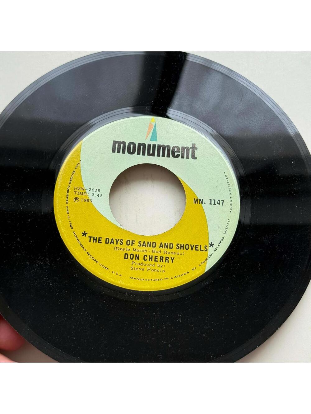 Don Cherry - That Woman's Coming Home/The Days of Sand and Shovels 45rpm VG+ R9